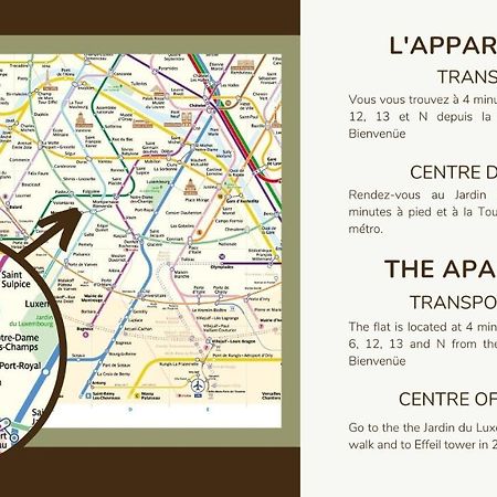 Prox.Gare Montparnasse-Galeries Lafayette! 4Pers. Apartamento Paris Exterior foto