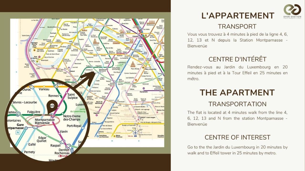 Prox.Gare Montparnasse-Galeries Lafayette! 4Pers. Apartamento Paris Exterior foto